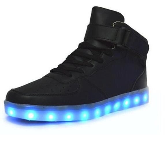 Pamray 7 Colors Led Light-up flashing Sneakers USB Charging Shoes for unisex men and women