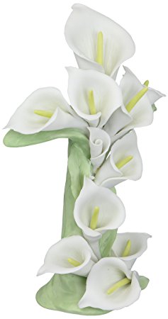 ATD 30601 8.5" Cross Shaped White Calla Lily Flower Statue
