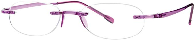 Scojo New York Gels Original Reading Glasses, Amethyst, 1.25 Magnification