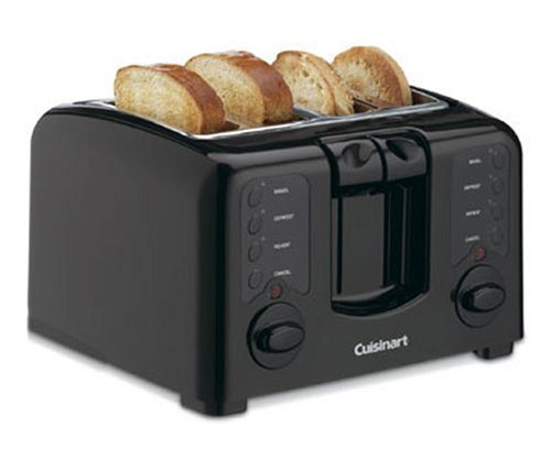 Cuisinart CPT-140BK Electronic Cool Touch 4 Slice Toaster, Black