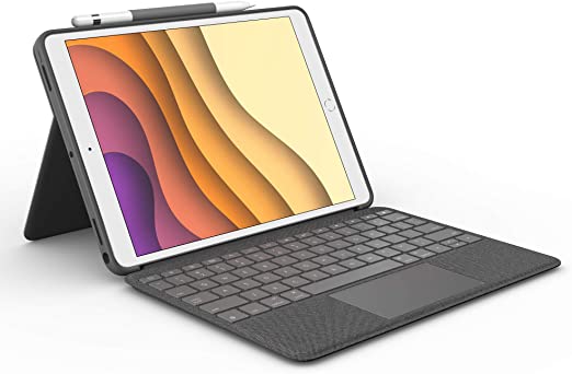 Logitech Combo Touch for iPad Air (3rd Generation) and iPad Pro 10.5-inch Keyboard case with trackpad, Wireless Keyboard, and Smart Connector Technology - Graphite