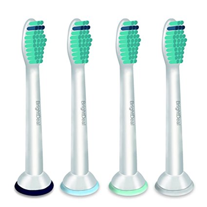 Brightdeal Replacement Toothbrush Heads for Philips Sonicare Proresult Hx6530 Hx6014 Hx6013, 4-pack