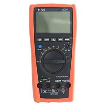 Vichy VC97 3 3/4 LCD Manual Auto Digital Multimeter Tester Volt Ammeter Test Meter Ohm Analog Bar Auto Range