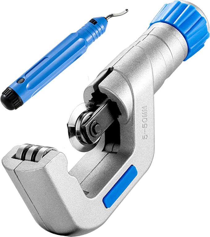 Bravex Tube Cutter 1/4" to 2", Tubing Cutter with Deburring Tool, Heavy-duty Pipe Cutter Tool for Copper, and Thin Stainless Steel Tube