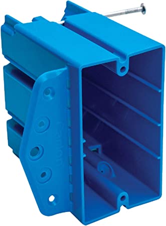 B125AB 1-Gang PVC New/Old Work Deep Switch/Outlet Wall Electrical Box, 24.5 cu. in.