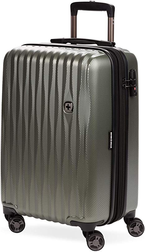 SWISSGEAR 7272 19” USB Energie Hardside Polycarbonate Spinner Luggage - Olive