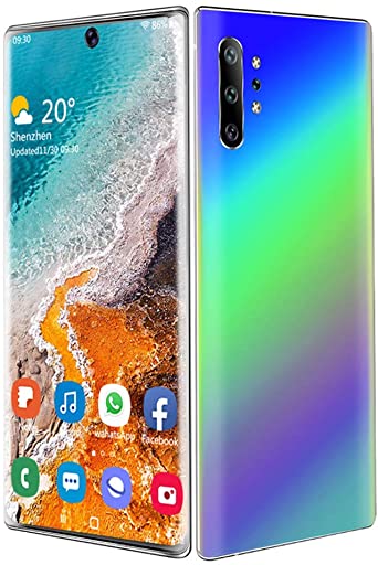 Smartphone,Colourful 6.8 Inch 1440x3040 Drop Screen Curved Smartphone,Front Camera 1300W   Rear Camera 2400W,Zero Photosensitive Face Recognition,8 128G Flash memory,4800mAh Bateery,100-240V (US)