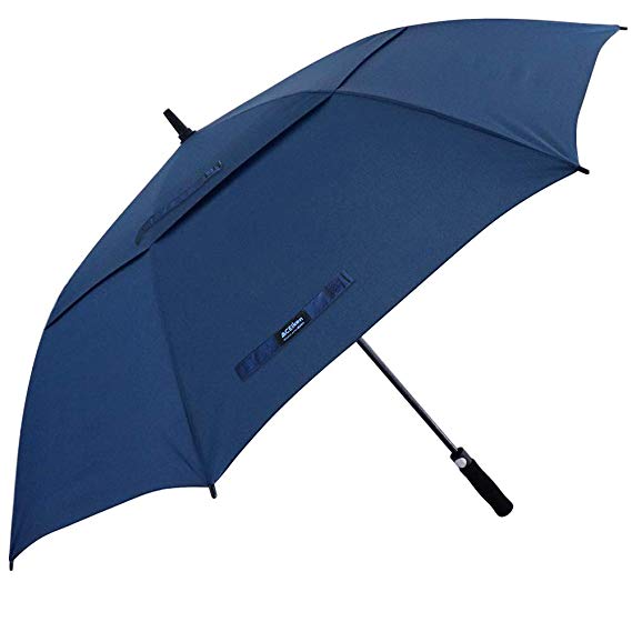 ACEIken Golf Umbrella Windproof Large 62 Inch, Double Canopy Vented, Automatic Open, Extra Large Oversized,Sun Protection Ultra Rain & Wind Resistant Stick Umbrellas