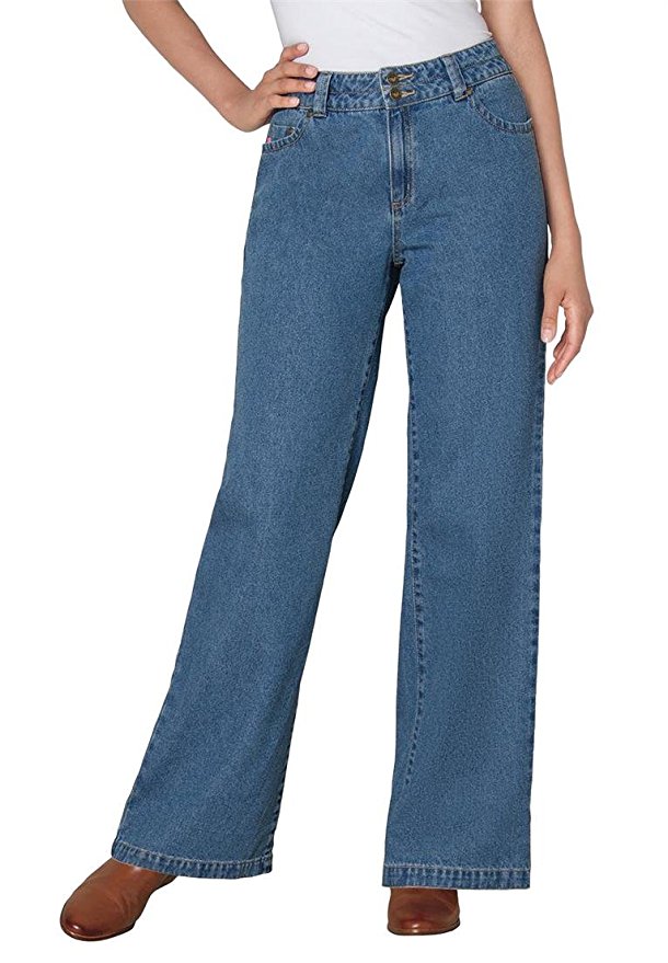 Women's Plus Size Jean, Wide Leg Styling