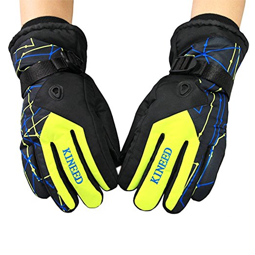 KUCHANG KINEED Men's Ski Gloves Windproof Waterproof Warmth