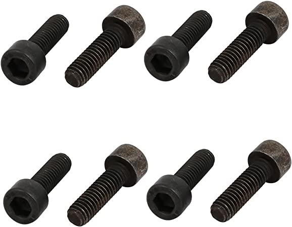 uxcell 8.8 Grade M6x20mm Full Threaded Hex Socket Drive Left Hand Thread Bolt 8pcs