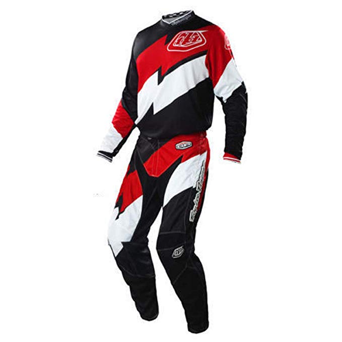 Troy Lee Designs TLD GP Astro Gear Set Black Red White Jersey and Pants Combo (Small Jersey / 28a Pants)