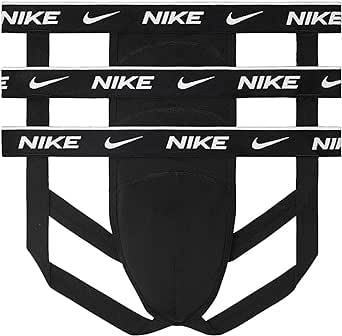 Nike Men`s Dri-FIT Essential Cotton Stretch Jock Strap 3 Pack