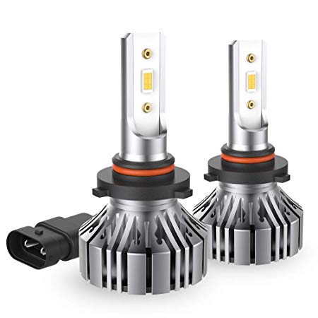 CCJK 9006/HB4 LED Headlight Bulbs - 100W 12000LM 6000K Xenon White - High/Low Beam,Fog Light Bulb Conversion Kit - IP67,CSP Chips,360 Degree