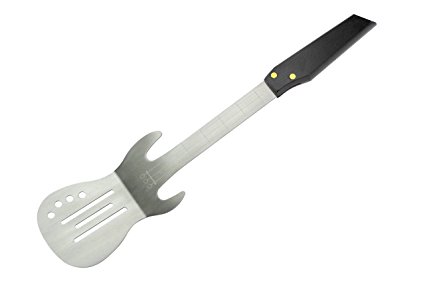 Barbuzzo BBQ Rock Guitar Spatula - Flip Your Burgers & Steaks with Style While Serenading Your Guests with a Memorable Air Guitar Solo at a BBQ They Will Never Forget - Perfect Gift for Music Lovers