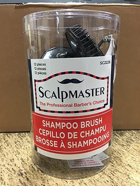 Scalpmaster Shampoo Brush, Black,1 each (Pack of 12)