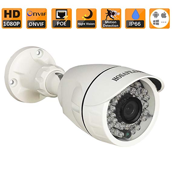 960P Bullet POE IP Camera Outdoor Night Vision ONVIF Compatible