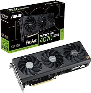 ASUS ProArt GeForce RTX™ 4070 SUPER OC Edition Graphics Card (PCIe 4.0, 12GB GDDR6X, DLSS 3, HDMI 2.1a, DisplayPort 1.4a)