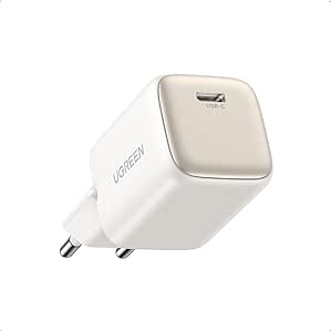 UGREEN Nexode 30W Chargeur USB C Rapide avec GaN Tech Compatible avec iPhone 15 Plus Pro Max 14 13 12 11 Pixel 8 Pro 7a 6a iPad Pro Air Mini MacBook Air Galaxy S24 Plus Ultra S23 S22 S21 (Blanc)