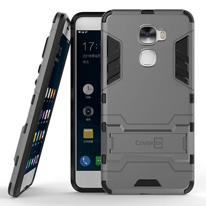 LeEco Le Pro 3 Case, CoverON [Shadow Armor Series] Hard Slim Hybrid Kickstand Phone Cover Case for LeEco Le Pro 3 - Gray