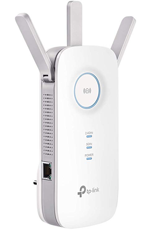 TP-Link AC1750 Dual Band Wi-Fi Range Extender, Gigabit Ethernet Port, Wall Plug, Smart Signal Indicator Light (RE450)