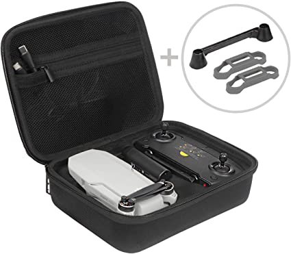 Mavic Mini Case JSVER Carrying Case Compatible with DJI Mavic Mini Hard Protective Case Travel Bag for DJI Mavic Mini Drone Accessories with Propeller Protectors and Control Stick Cover (Black)