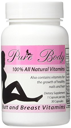 PureBody Vitamins - The #1 Butt and Breast Enhancement Pills - All-In-One Formula - 30 Capsules