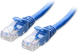 Cable Matters 10Gbps Snagless Short Cat 6 Ethernet Cable 7 ft (Cat 6 Cable, Cat6 Cable, Internet Cable, Network Cable) in Blue