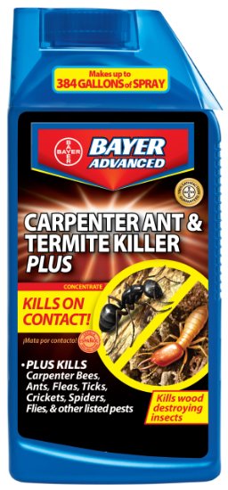 Bayer Advanced 700310 Carpenter Ant and Termite Killer Plus Concentrate, 32-Ounce