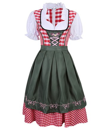 LanLan Women's German Mini Dirndl Oktoberfest Fancy Dress Ladies Costume