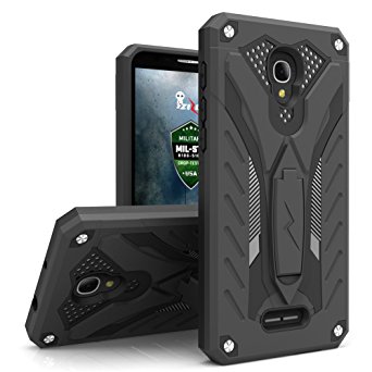 Alcatel Fierce 4 Case, Zizo [Static Series] Shockproof [Military Grade Drop Tested] with Kickstand [Alcatel Fierce 4 Heavy Duty Case] Impact Resistant