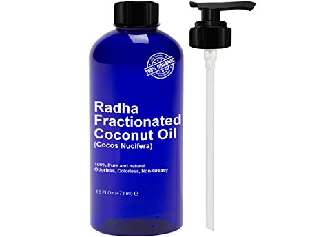 Fractionated Coconut Oil 16 Oz - 100% Pure & Natural Therapeutic Grade - PREMIUM QUALITY CARRIER OIL For Essential Oils -