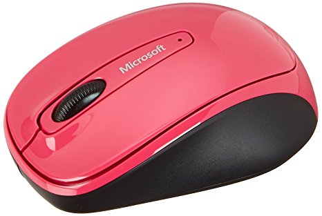 Microsoft 3500 Wireless Mobile Mouse, Magenta Pink (GMF-00278)