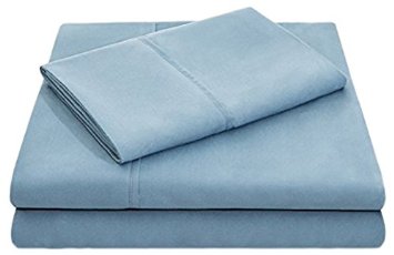 MALOUF Double Brushed Microfiber Super Soft Luxury Bed Sheet Set - Wrinkle Resistant - Twin Extra Long Size - Pacific