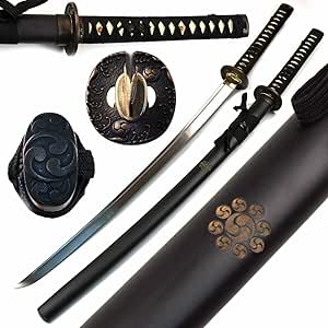 Ace Martial Arts Supply Handmade Carbon Steel Japanese Katana, Daito Samurai Katana Sharp Sword- Battle Ready