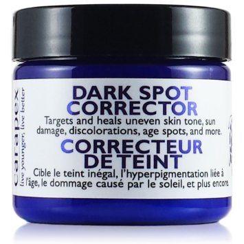 Carapex Dark Spot Corrector - for Uneven Skin Tones, Age Spots, Liver Spots, Freckles, Sun Damage, Acne Marks, Scars, Skin Discolorations and Birthmarks, Unscented, 60ml