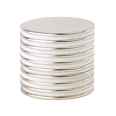 1.5" x 1/16" N52 Neodymium Rare Earth Permanent Magnets NdFeB, Pack of 10 Extra Strong Magnets