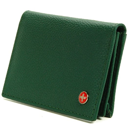 Alpine Swiss Genuine Leather Thin Business Card Case Minimalist Wallet