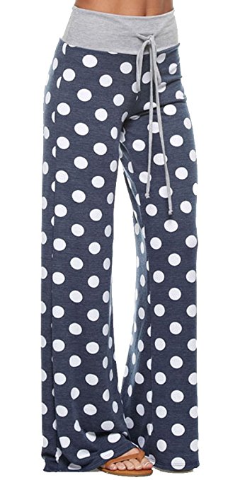 Marilyn & Main Women's Comfy Soft Stretch Floral Polka Dot Pajama Pants