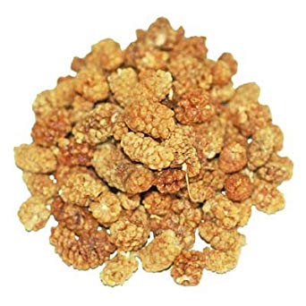 Indus Organics Turkish White Mulberries, 1 Lb Bag, Sulfite Free, No Added Sugar, Premium Grade, Freshly Packed