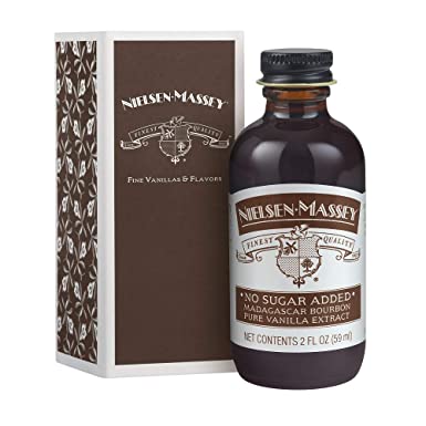 Nielsen-Massey, No Sugar Added Madagascar Bourbon Pure Vanilla Extract, with Gift Box, 2 ounces