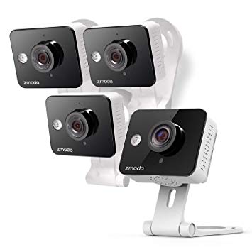 Zmodo Wireless Security Camera (4 Pack) Smart HD WiFi IP Cameras with Night Vision (Renewed)