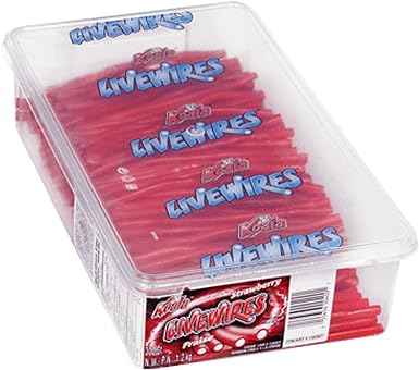 Koala Livewires Strawberry Flavored Creme Filled Cable Candy 1.2KG