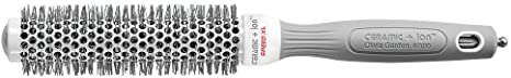 Olivia Garden Ceramic   Ion™ Speed XL 25 mm - Hair Brush with Extra-Long Barrel for a Faster Hair Drying & Styling