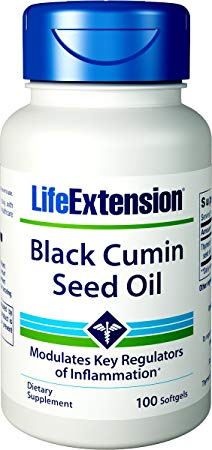 Life Extension Black Cumin Seed Oil Softgels, 100 Count