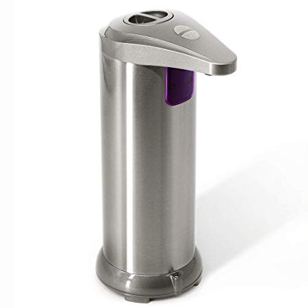 HENGQIANG Foam Soap Dispenser, Automatic Soap Dispenser, 17oz High Volume Non-Contact Automatic Sensor Dispenser (Metal Version)