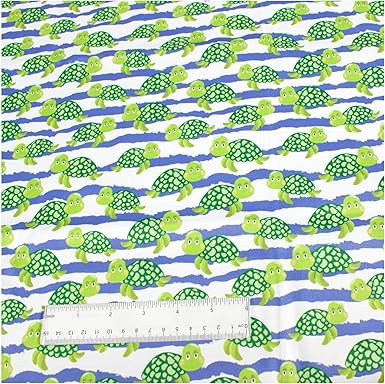 Polyurethane Laminate (PUL) Pre-Cut Fabric by The Meter. Waterproof and Breathable. Perfect for Cloth Diapers and Similar Projects. 2 Meter, Baby Tortuga