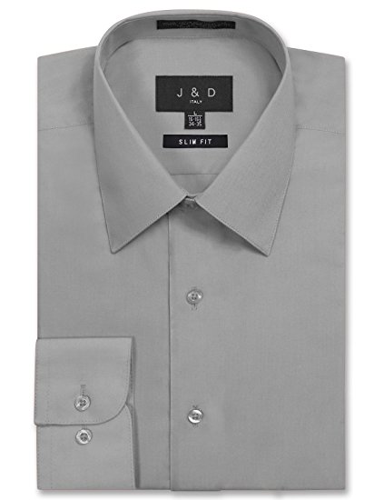 JD Apparel Men's Slim Fit Dress Shirts