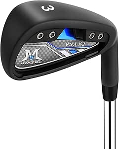 MAZEL WM-X1/2 Individual Men Golf Club Irons 1,2,3,4,5,6,7,8,9,Pitching Wedge,Approach Wedge,Sand Wedge with Graphite/Steel Shafts for Right Handed