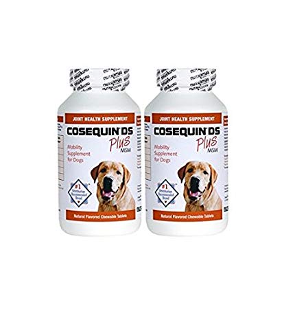 Cosequin® DS Plus MSM 360 Count Joint Health Supplement for Dogs Twin Pack (2 x 180 tablets) Chewable Tablets